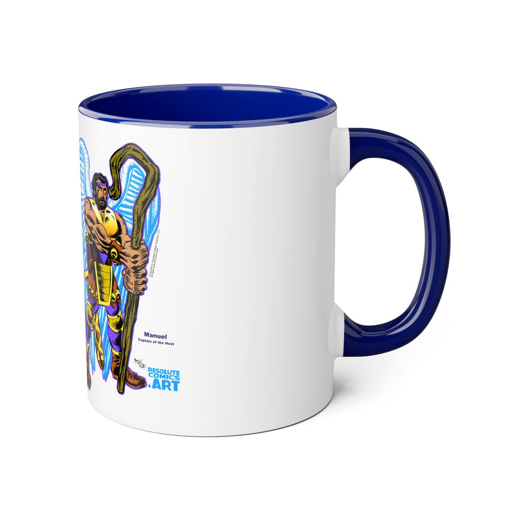 Adventures of Men & Angels Comic-Style Accent Mug (11 oz)