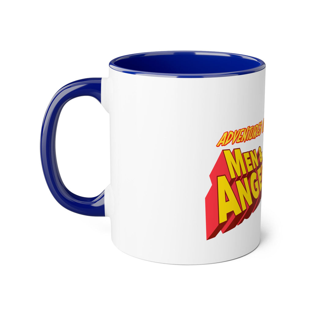 Adventures of Men & Angels Comic-Style Accent Mug (11 oz)