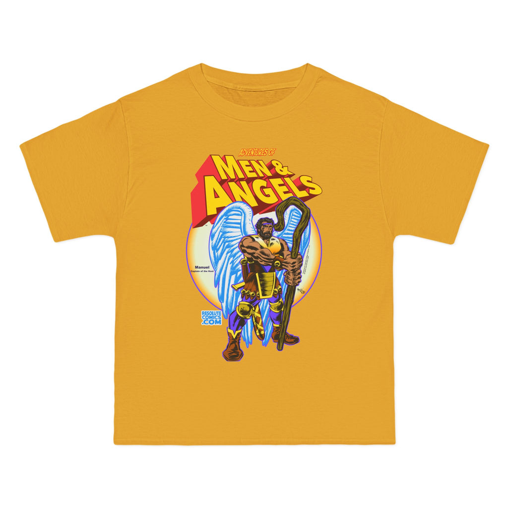 Men of Angels Graphic T-Shirt — Retro Comic Angel Warriors Tee