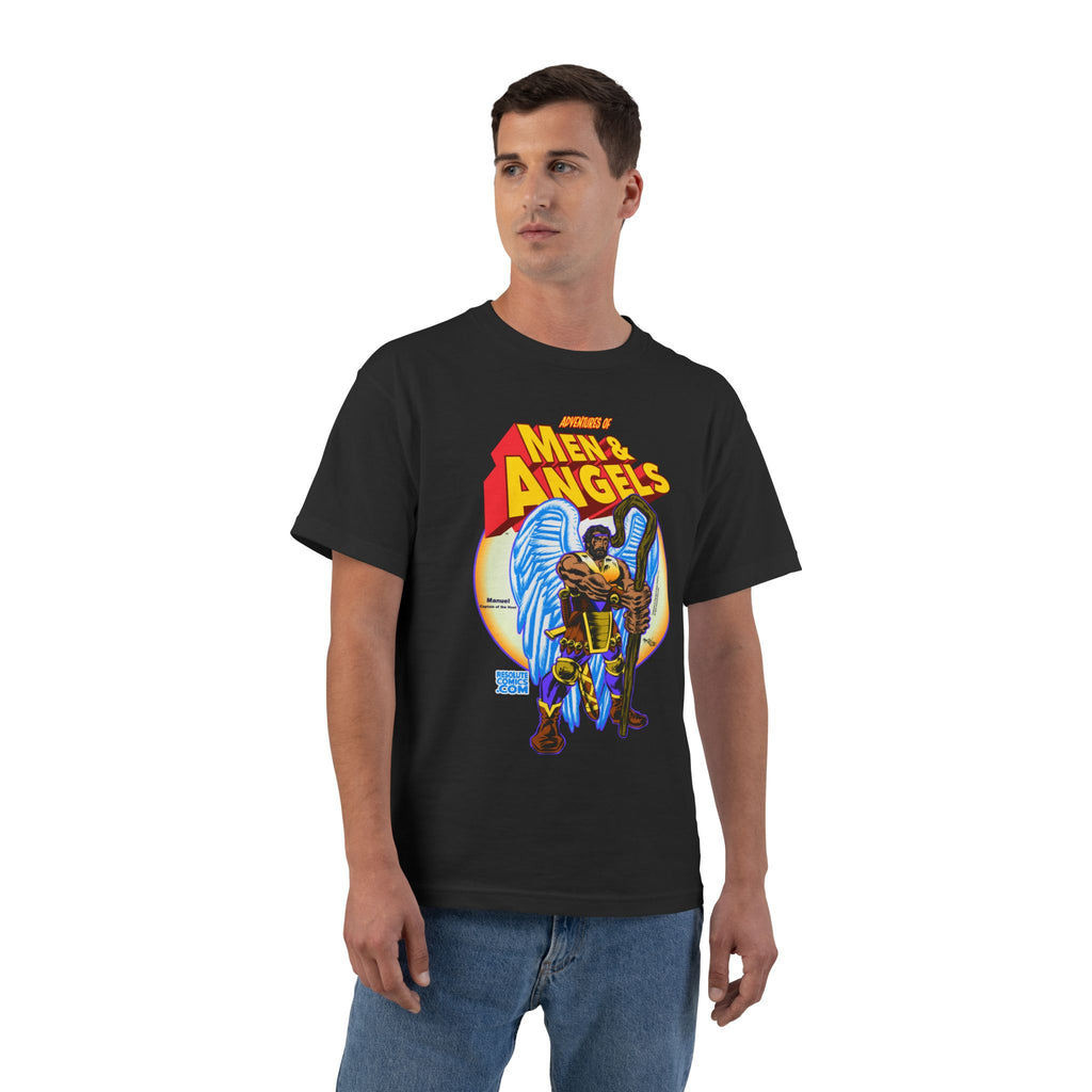 Men of Angels Graphic T-Shirt — Retro Comic Angel Warriors Tee