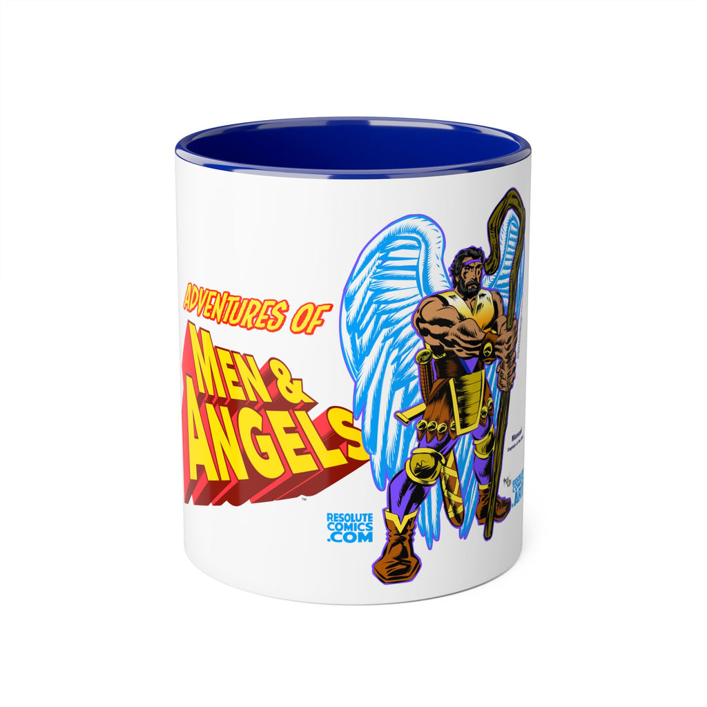 Adventures of Men & Angels Comic-Style Accent Mug (11 oz)