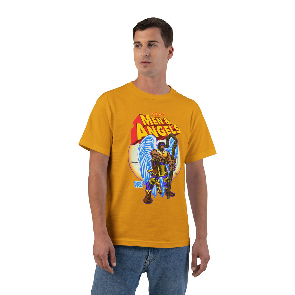 Men of Angels Graphic T-Shirt — Retro Comic Angel Warriors Tee